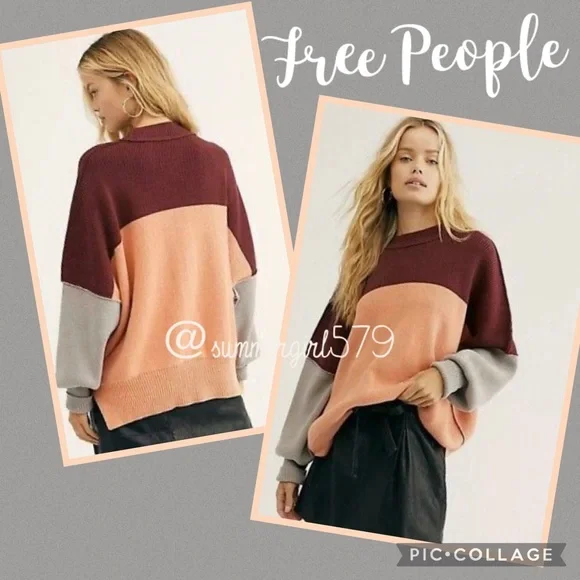 Free People Easy Street Tunic Colorblock - Picture 1 of 3